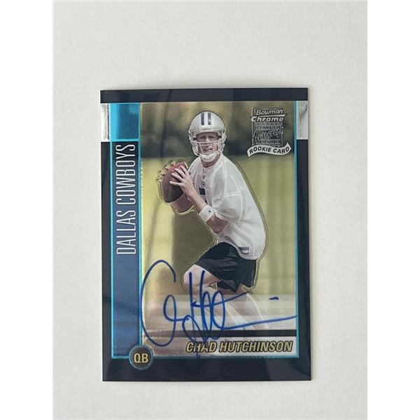 Dallas Cowboys Chad Hutchinson 2002 Topps #224 signed trading card