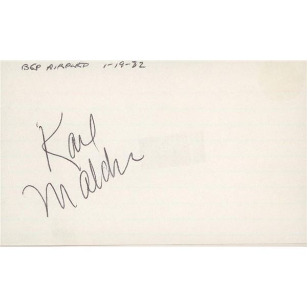 On the Waterfront Karl Malden signature cut -