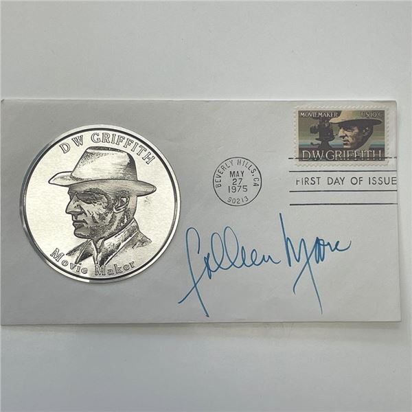 D.W. Griffith signed 1975 Commemorative First Day Cover Autographed by Colleen Moore
