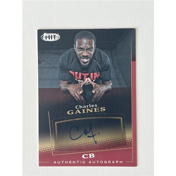 Charles Gaines signed autograph card