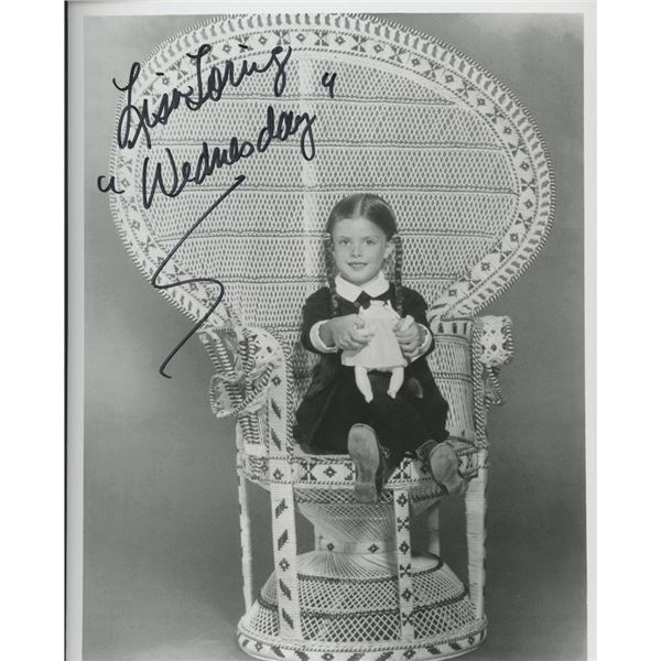 Wednesday Addams signed photo. GFA Authenticated