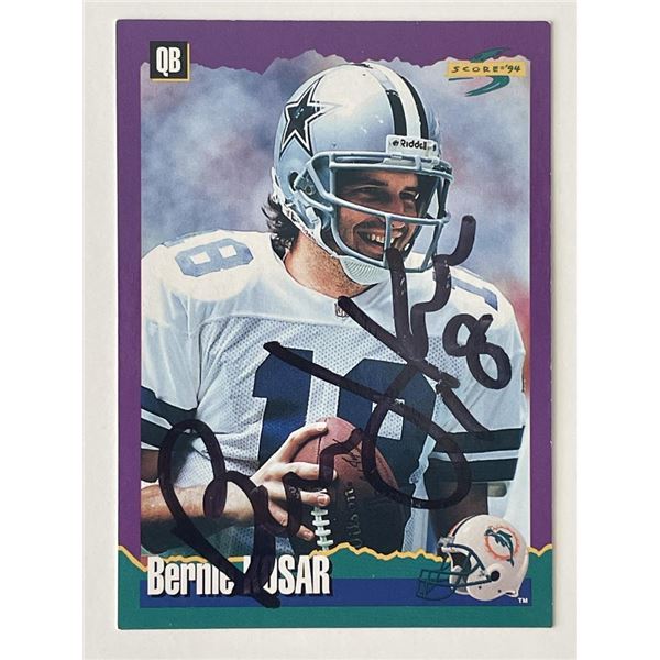 Miami Dolphins Bernie Kosar 1994 Pinnacle #245 signed trading card