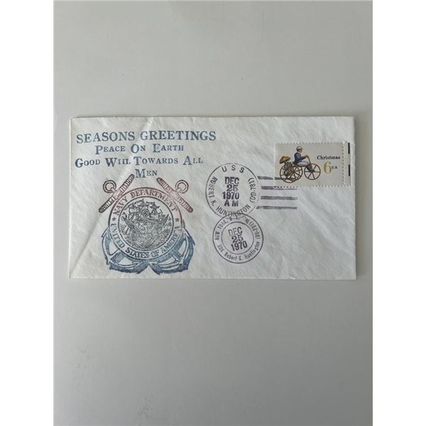 USS Robert K. Huntington commemorative cover