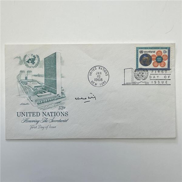 United Nations Signed First Day Cover - New York 1968