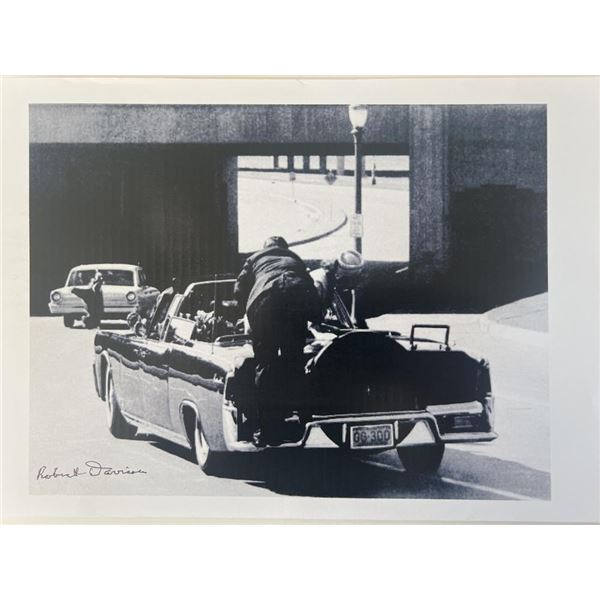 JFK Assassination Robert Davison signed photo