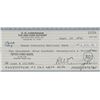 Image 1 : Apollo 7 Astronaut Walter Cunningham signed check