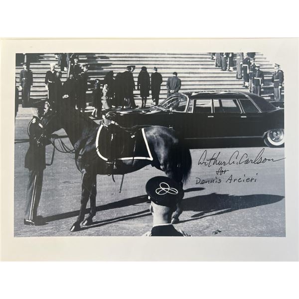 JFK Assassination  Arthur A. Carlson signed photo