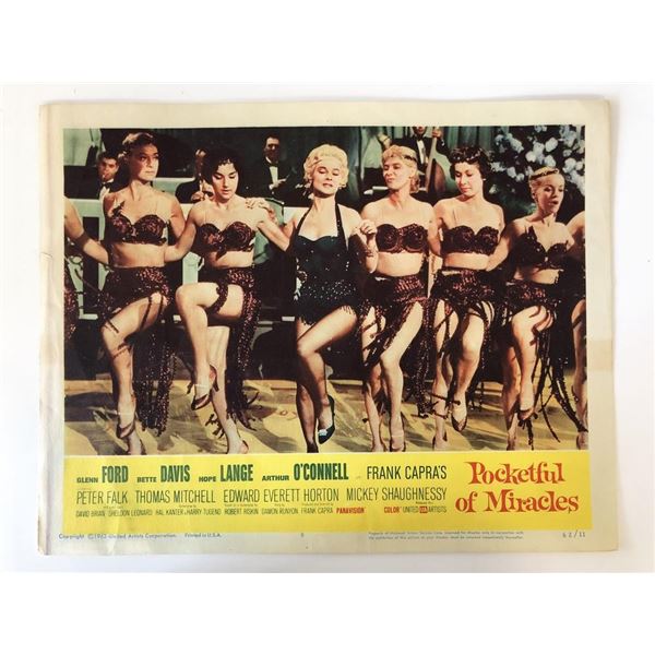 Pocketful of Miracles original 1962 vintage lobby card