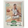 Image 1 : Boston Celtics Dennis Johnson Fleer '90 signed trading card