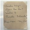 Image 1 : 1935 Cornelia Meigs signed note