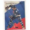 Image 1 : Quebec Nordiques Andrei Kovalenko 1993 Pro Set #223 signed trading card