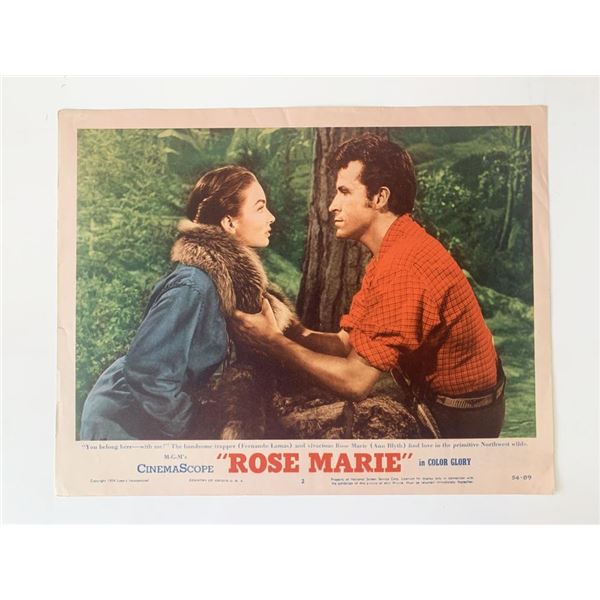 Rose Marie original 1954 vintage lobby card