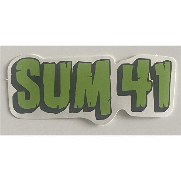 Sum 41 logo sticker