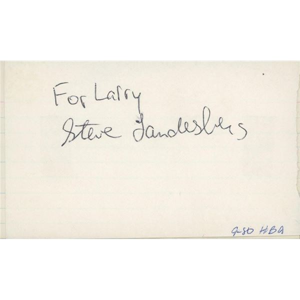 Barney Millers Steve Landesberg signed note