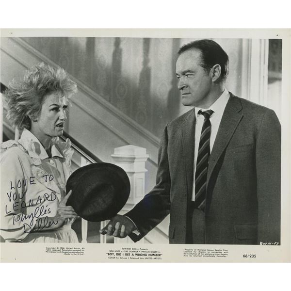 Boy Did I Get A Wrong Number Phyllis Diller signed movie photo
