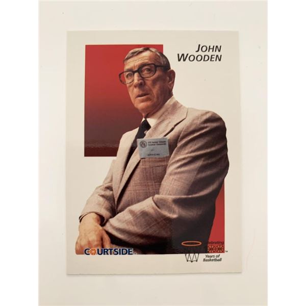 John Wooden Courtside Basketball Card