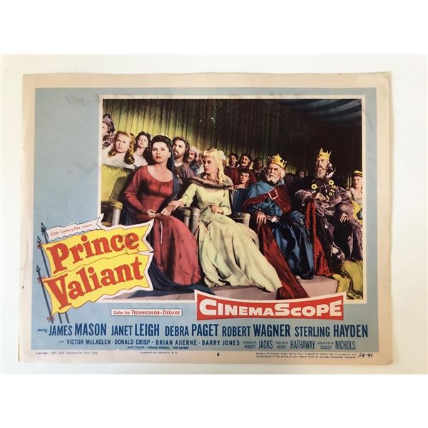 Prince Valiant  original 1954 vintage lobby card