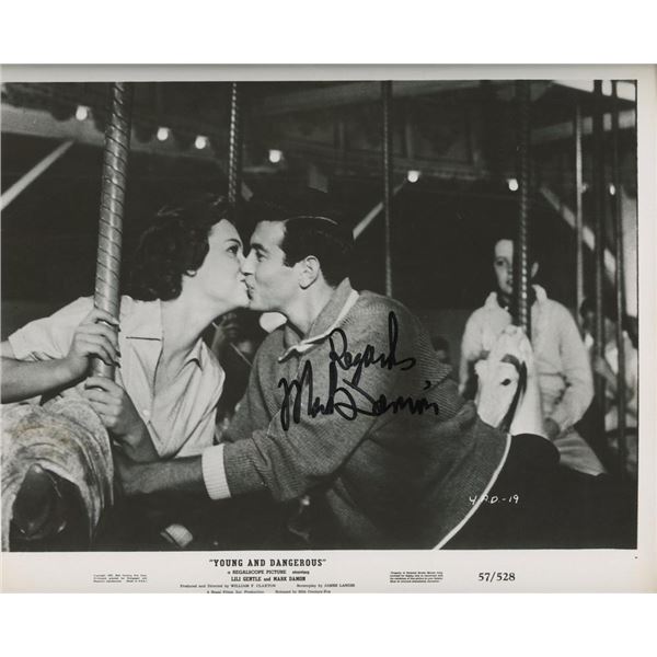 Young and Dangerous Mark Damon signed movie photo