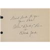 Image 1 : Allan "Rocky" Lane signed note