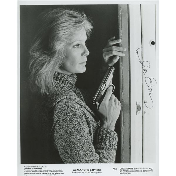 Avalanche Express Linda Evans signed photo