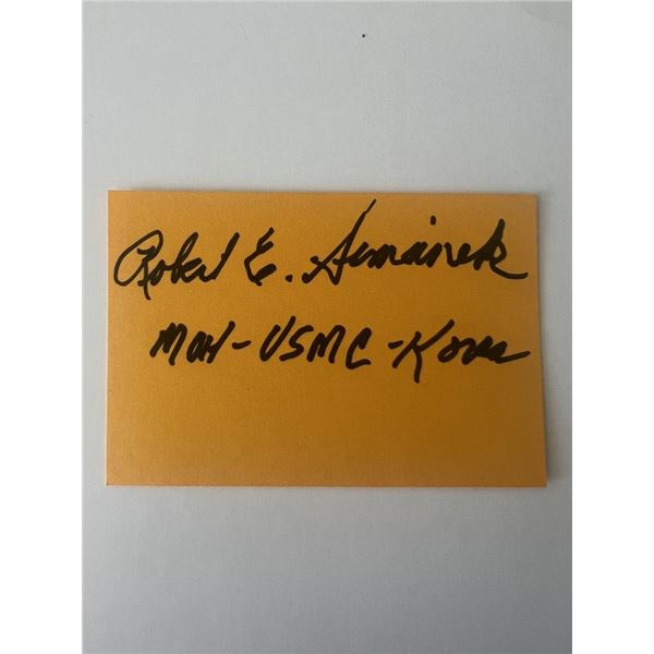 USMC Robert E. Simanek_x000d_ original signature