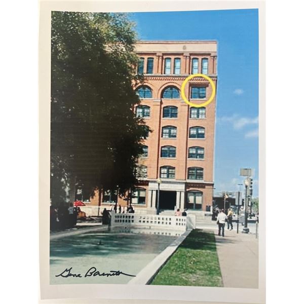 JFK Assassination Dallas Police Gene Barnett signed photo