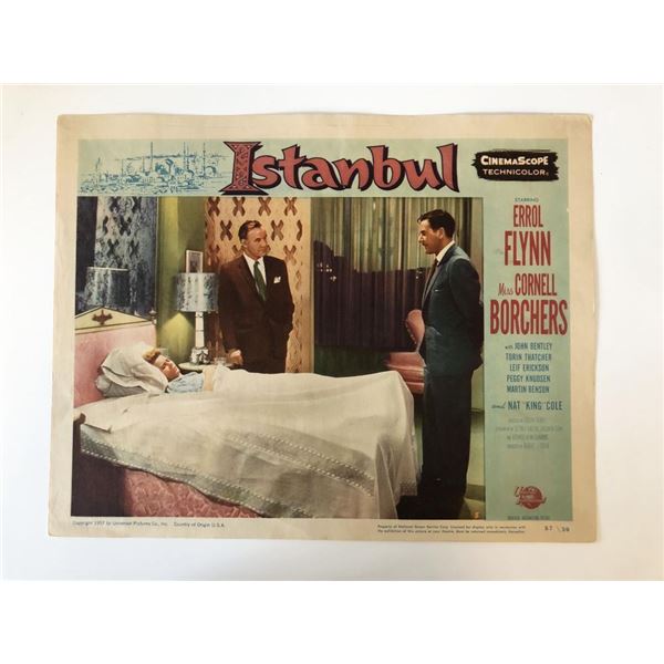 Istanbul original 1957 vintage lobby card