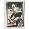Image 1 : Philadelphia Flyers Dave Poulin 1984 Topps #120 signed trading card