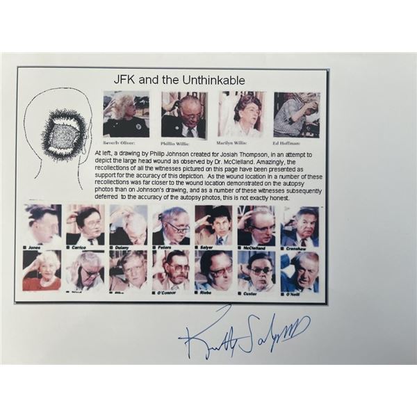 JFK Assassination Dr. Kenneth Salyer signed photo