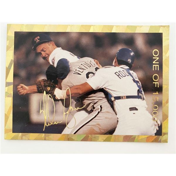 Nolan Ryan Texas Rangers Facsimile Signed Baseball Card