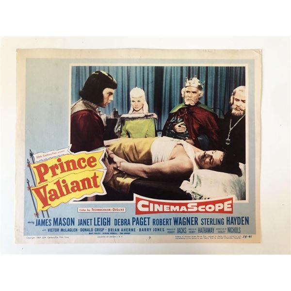 Prince Valiant  original 1954 vintage lobby card