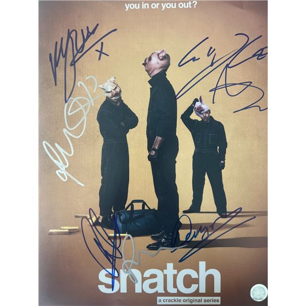 Snatch cast signed mini poster GFA authenticated