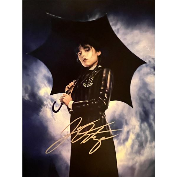 Wednesday Addams Jenna Ortega signed photo