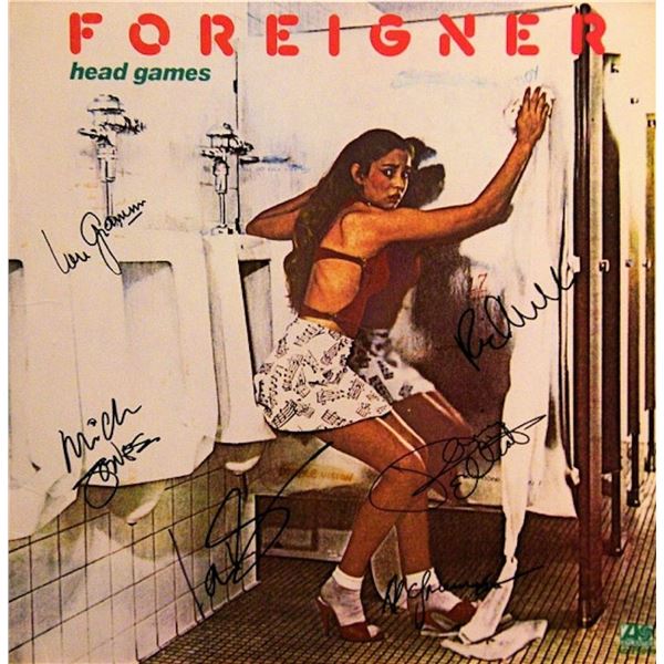 Foreigner Head Games signed album