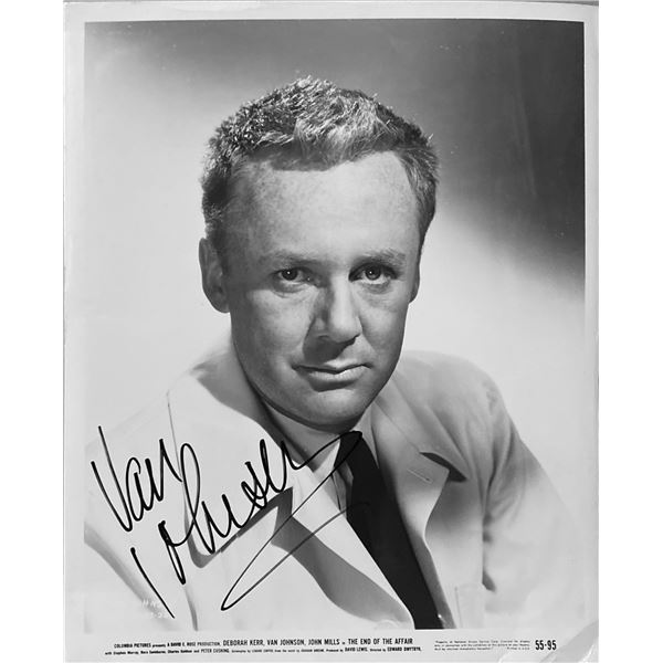The End of the Affair Van Johnson signed movie photo