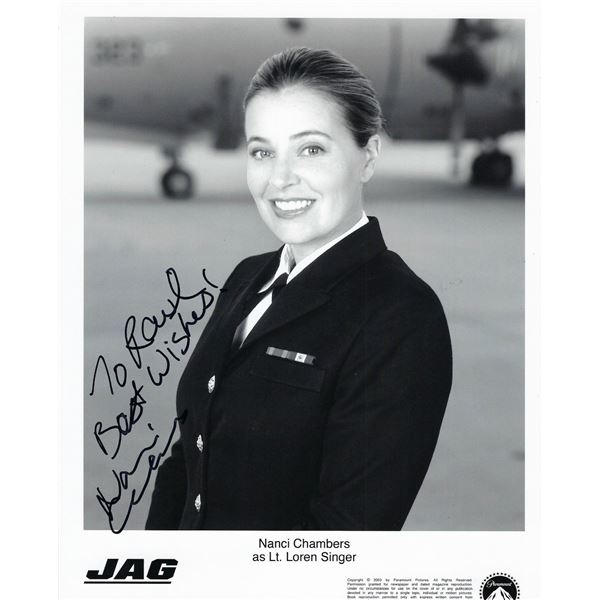 JAG Nanci Chambers signed photo