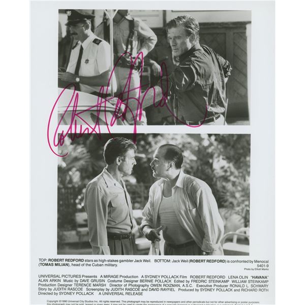 Havana Robert Redford signed movie photo. GFA Authenticated