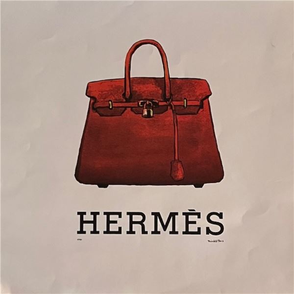 Limited Edition Fairchild Paris Hermes Numbered Art Print