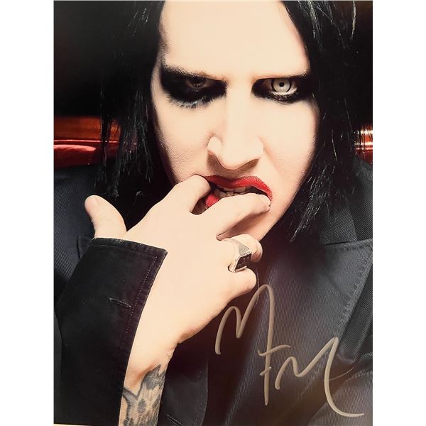 Marilyn Manson signed photo