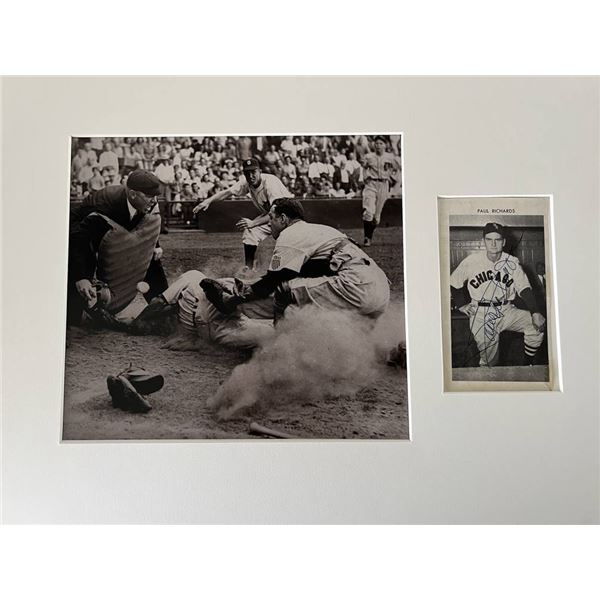 Chicago Cubs Paul Richards signed photo collage