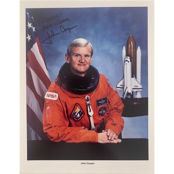 Astronaut John Casper signed photo