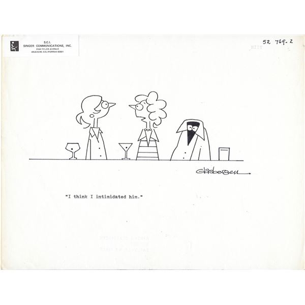 Randy Glasbergen signed original hand drawn sketch