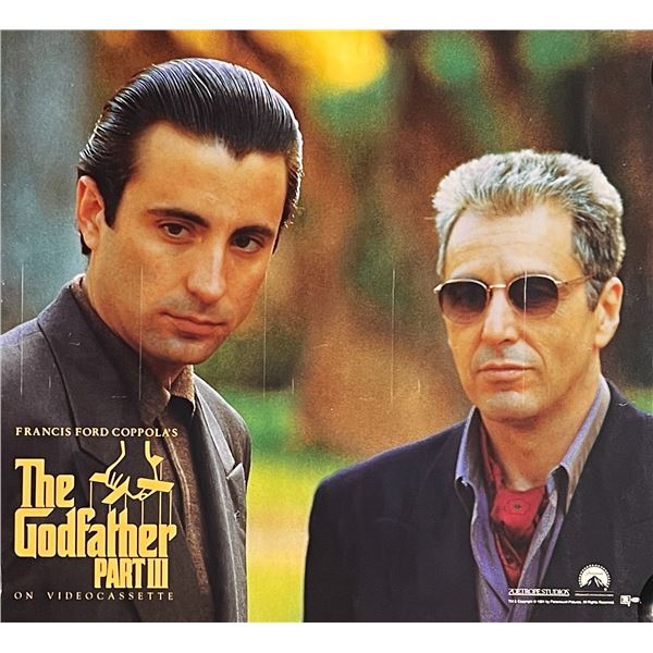 The Godfather Part III 1990 original double-sided movie poster