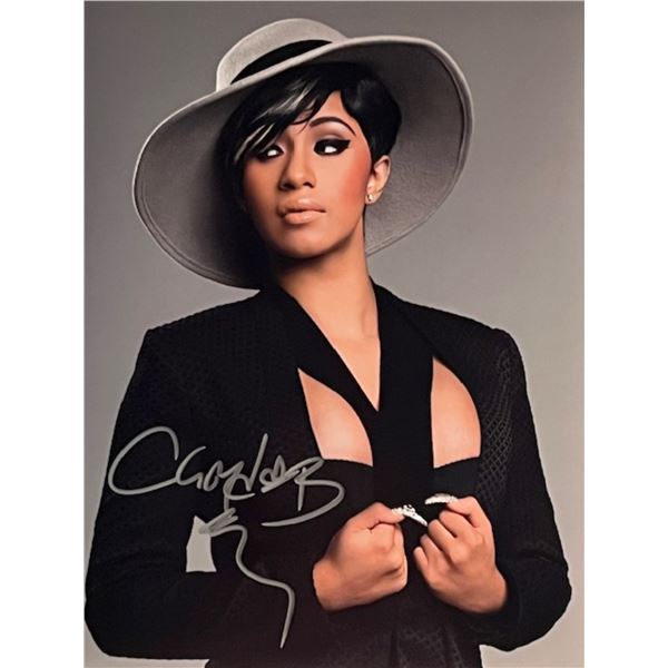 Rapper Cardi B signed photo