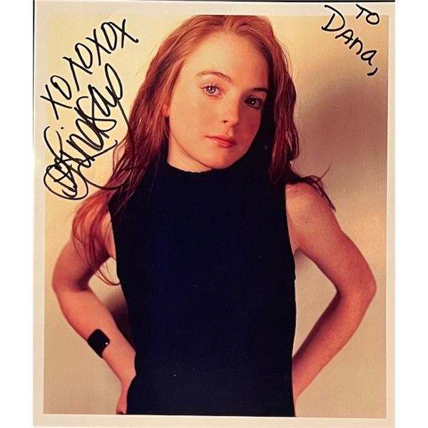 Freaky Friday Lindsay Lohan Signed Photo