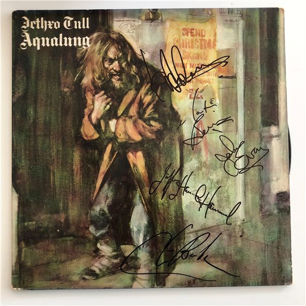 Jethro Tull Aqualung signed album