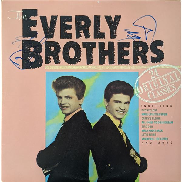The Everly Brothers 24 Original Classics Signed Album. GFA Authenticated