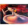 Image 1 : Rare Star Trek 1991 illustration of Enterprise NCC 1701 by Drew Struzan original movie poster