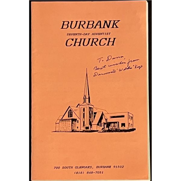 Our Gangs Darwood Kaye Signed Church Program