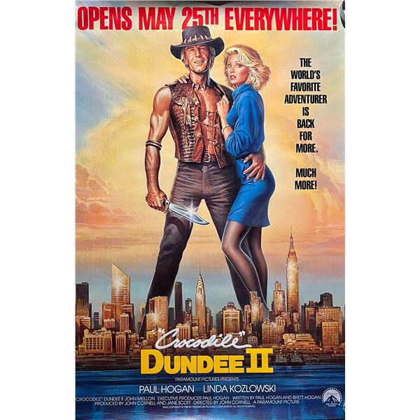Crocodile Dundee II Original Teaser Movie Poster